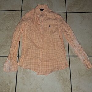 Boys Ralph Lauren Men's Orange Plaid 14/16